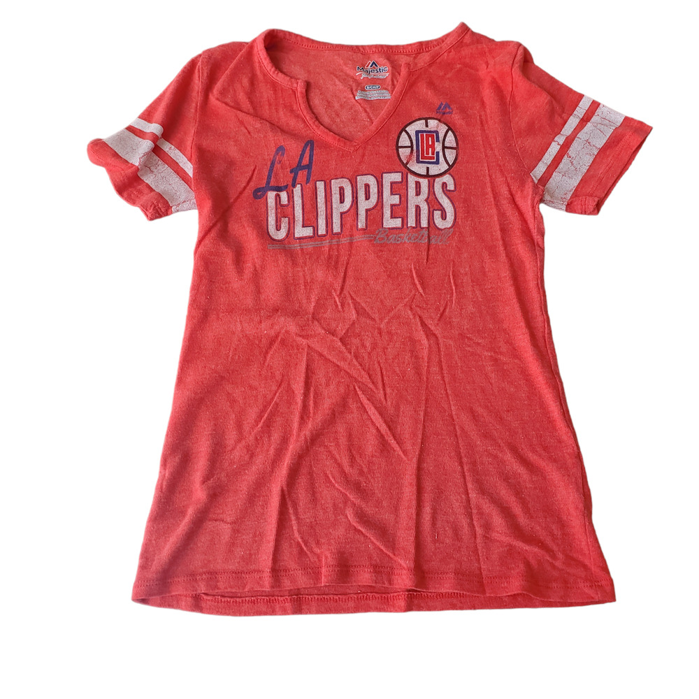 Majestic V Neck Sleeveless LA Clippers T-Shirt Size S